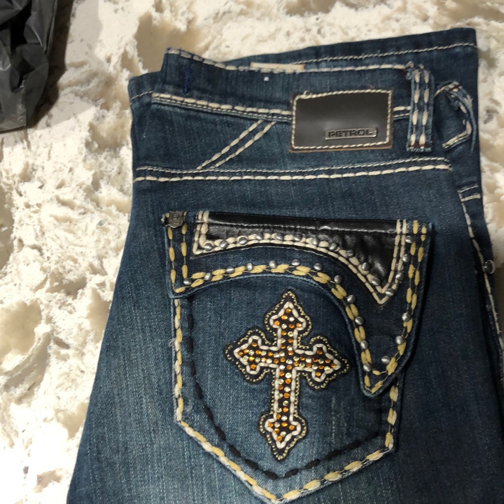 Petrol jeans